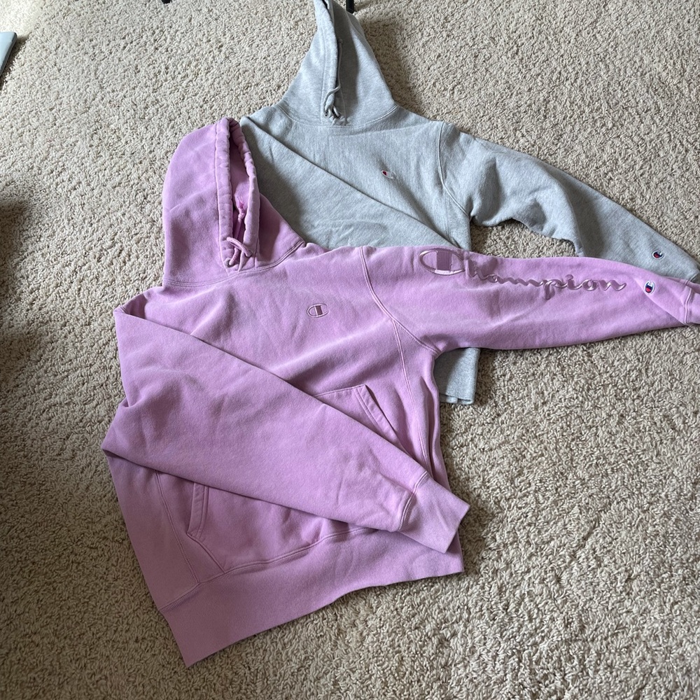 BUNDLE OF TWO CHAMPION HOODIES